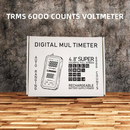 True RMS 6000-Count Digital Multimeter – Auto-Ranging Voltmeter for Home, Auto & Industrial Use