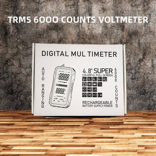 True RMS 6000-Count Digital Multimeter – Auto-Ranging Voltmeter for Home, Auto & Industrial Use