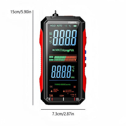 True RMS 6000-Count Digital Multimeter – Auto-Ranging Voltmeter for Home, Auto & Industrial Use