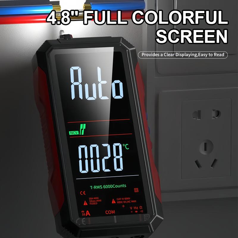 True RMS 6000-Count Digital Multimeter – Auto-Ranging Voltmeter for Home, Auto & Industrial Use