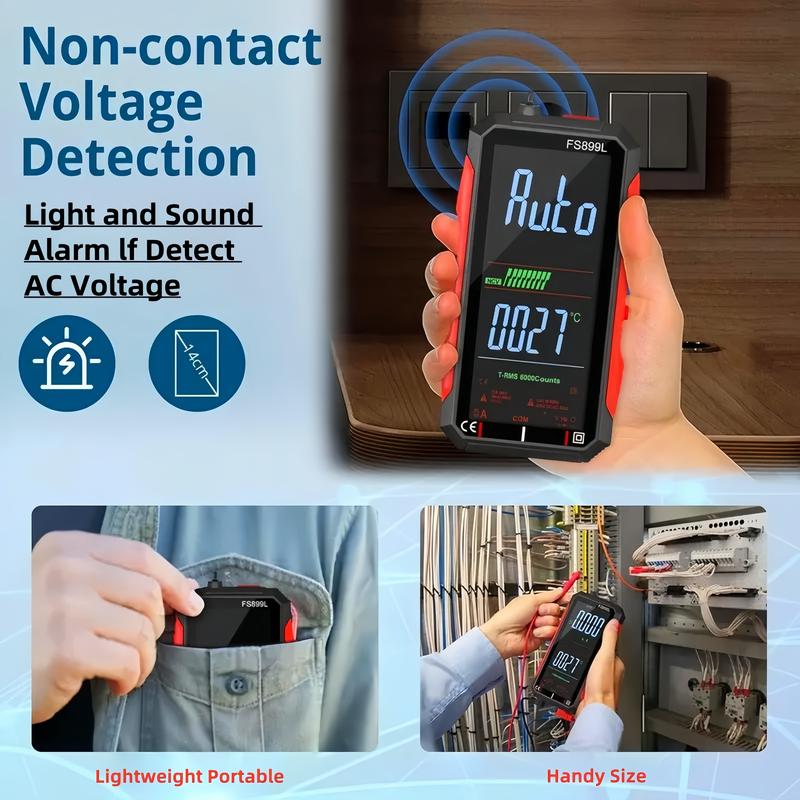 True RMS 6000-Count Digital Multimeter – Auto-Ranging Voltmeter for Home, Auto & Industrial Use