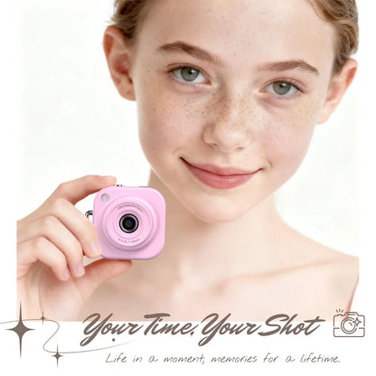 Y2K Mini Pocket Camera – 1080P Portable Vlogging Camera with 32GB SD Card and Key Clip for Teens & Travel