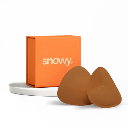 SNOWY Sticky Bra Inserts for Instant Lift & Volume, Washable & Reusable Adhesive Breast Pads, Invisible Outfit Enhancer