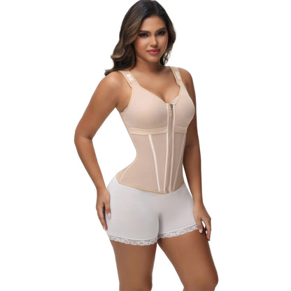 SHAPSHE Women’s Waist Shapewear with Bra, Adjustable Shoulder Straps, Tummy Control & Posture Support Body Shaper for Workout