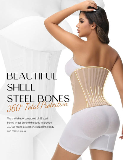 SHAPSHE Women’s Waist Shapewear Corset, Tummy Control Belly Band for Workout, Gym & Sports