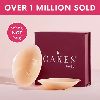 CAKES Medical-Grade Silicone Nip Nook Covers, Reusable & Adhesive-Free Sticky Circles, Seamless Invisible Bra Inserts for Women