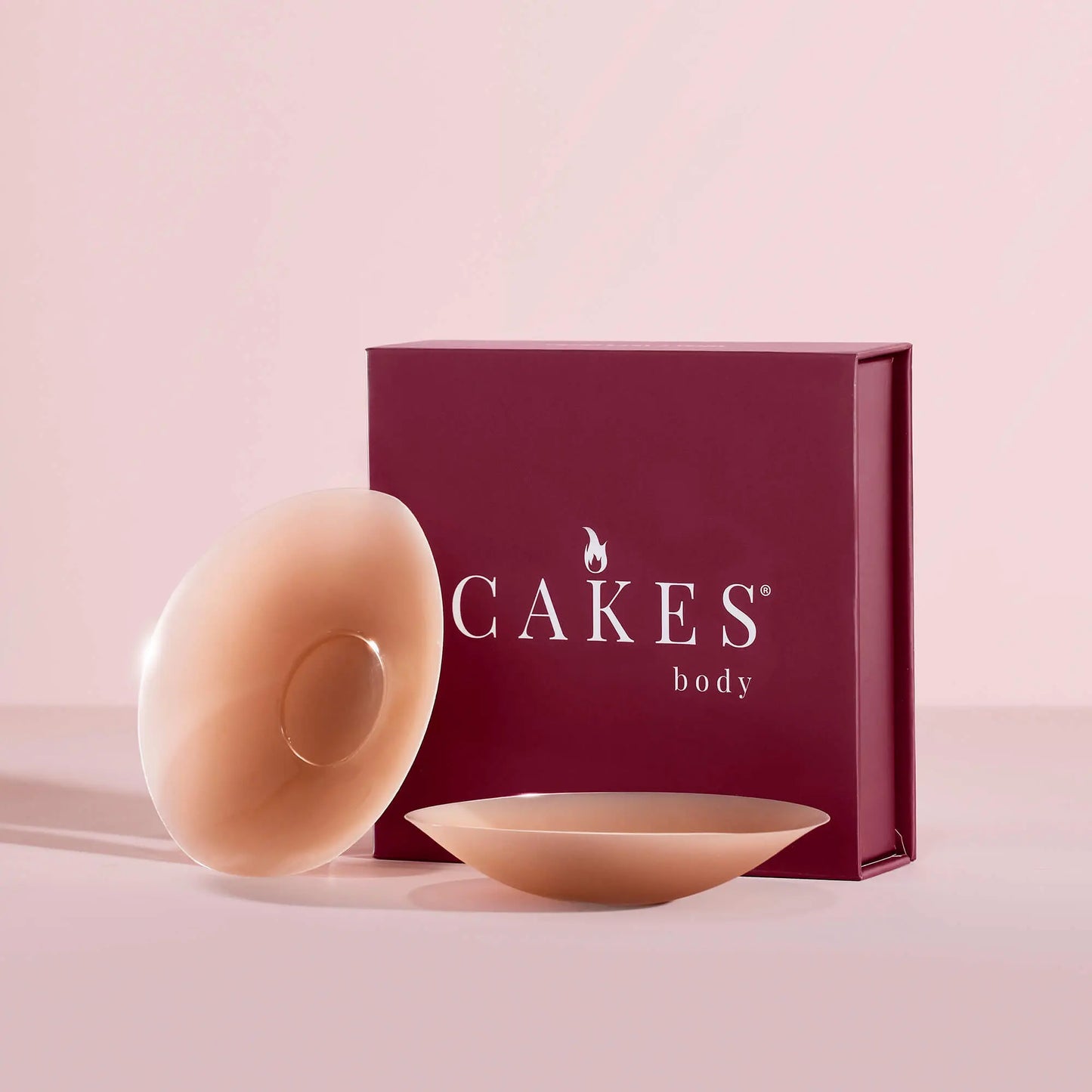 CAKES Medical-Grade Silicone Nip Nook Covers, Reusable & Adhesive-Free Sticky Circles, Seamless Invisible Bra Inserts for Women
