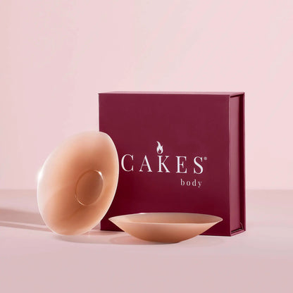 CAKES Medical-Grade Silicone Nip Nook Covers, Reusable & Adhesive-Free Sticky Circles, Seamless Invisible Bra Inserts for Women