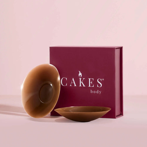 CAKES Medical-Grade Silicone Nip Nook Covers, Reusable & Adhesive-Free Sticky Circles, Seamless Invisible Bra Inserts for Women
